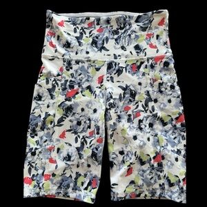 Marika Floral Bike Shorts - Black, White, Red, Green